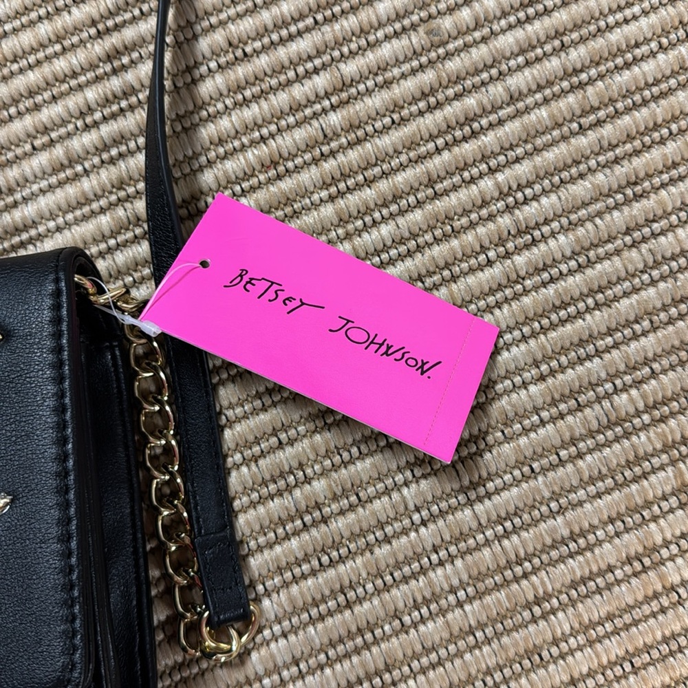 Luv Betsey Johnson Black Crossbody Purse - Picture 3 of 16